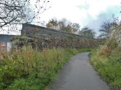 Western Valley Junction, GWR bridge over the Disgwylfa Tramroad, Brynmawr, October 2012